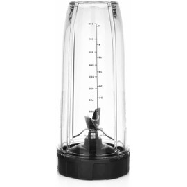 32oz Cup with 7Fin Blade for Nutri Ninja Auto IQ Series Blenders 1000W BL450 BL454 BL456 BL480 BL481 BL482 BL490 BL640 BL642 BL680 BL687