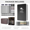 Nicpro 18PCS Mechanical Pencil Set in Leather Cover - with