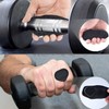 2 Pairs Weight Lifting Grips (Black + Gray) | Premium