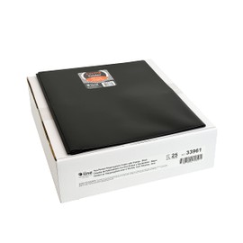 C-Line Two-Pocket Heavyweight Poly Portfolio with Prongs, For Letter Size Papers, Includes Business Card Slot, 1 Case of 25 Portfolios, Black (33961-25)