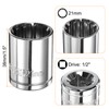 sourcing map 2pcs 12 Point Socket 1/2" Drive by 21mm