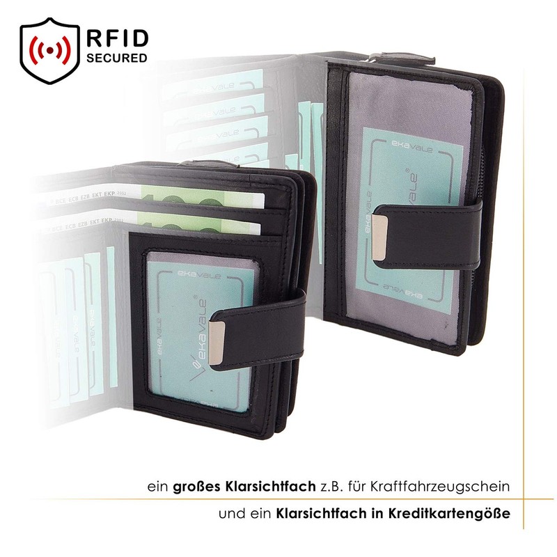 Women's Soft Leather Wallet with RFID Protection - Women's Wallet,