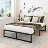 Lutown-Teen 14 Inch Queen Bed Frame Heavy Duty Steel Slat