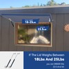 Gas Struts 15 inch 22.5lb with Brackets (2 Pack) -