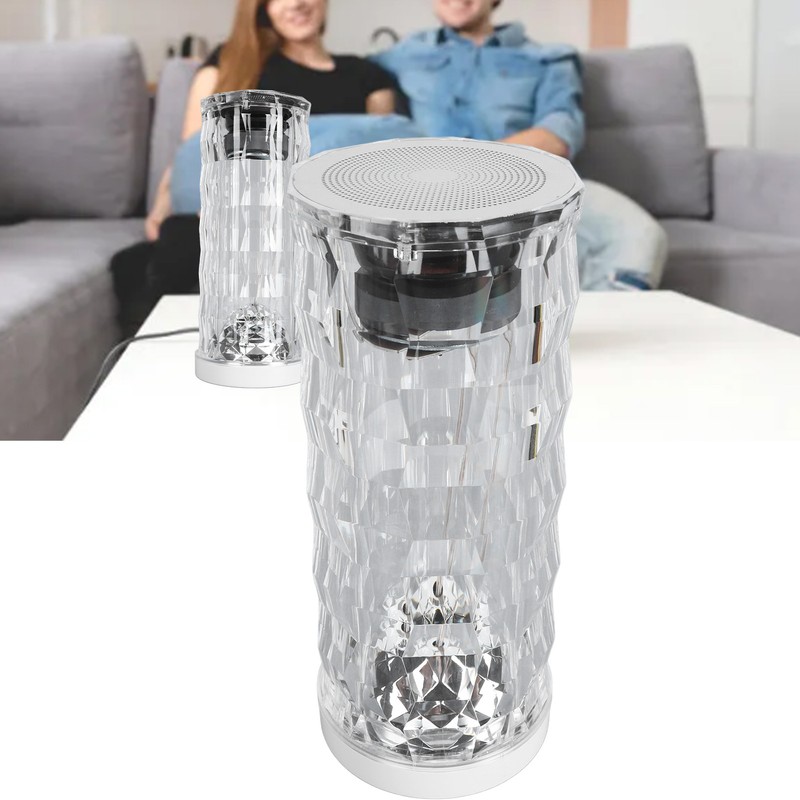 Portable Bluetooth Speaker with Touch Control Colorful Light 3D Surrounding