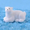Toyvian Miniature Resin Animals DIY Fairy Garden Dollhouse Decoration Polar