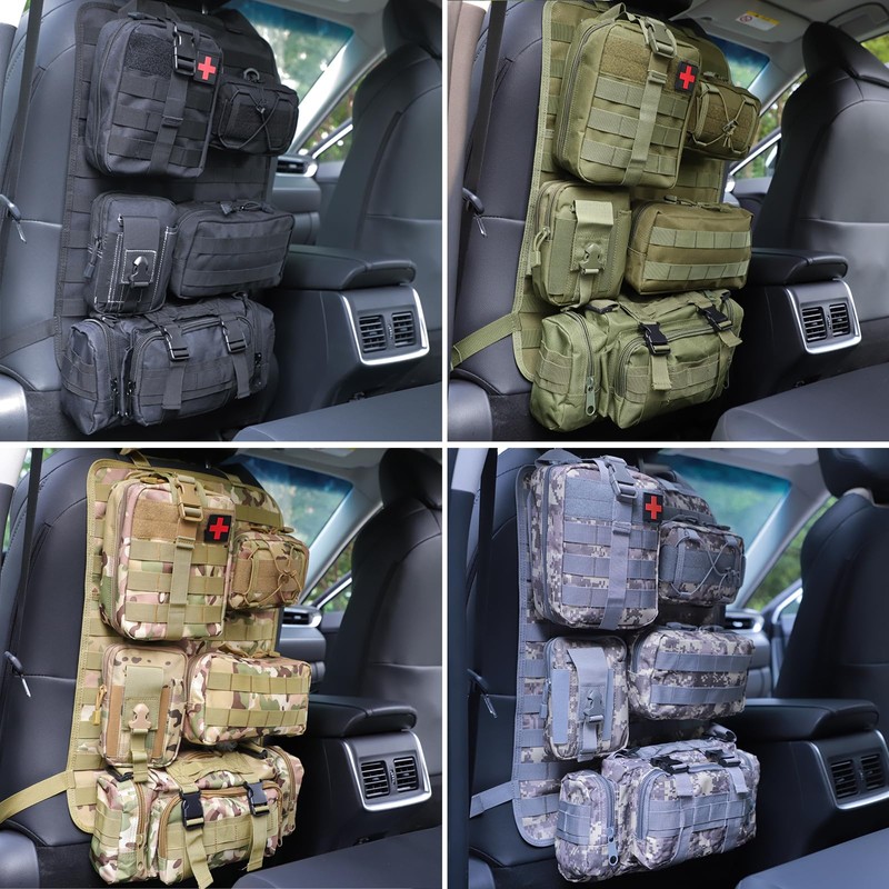 BXBXHD 6 Pack Tactical Truck Organizer Back Seat Storage Car