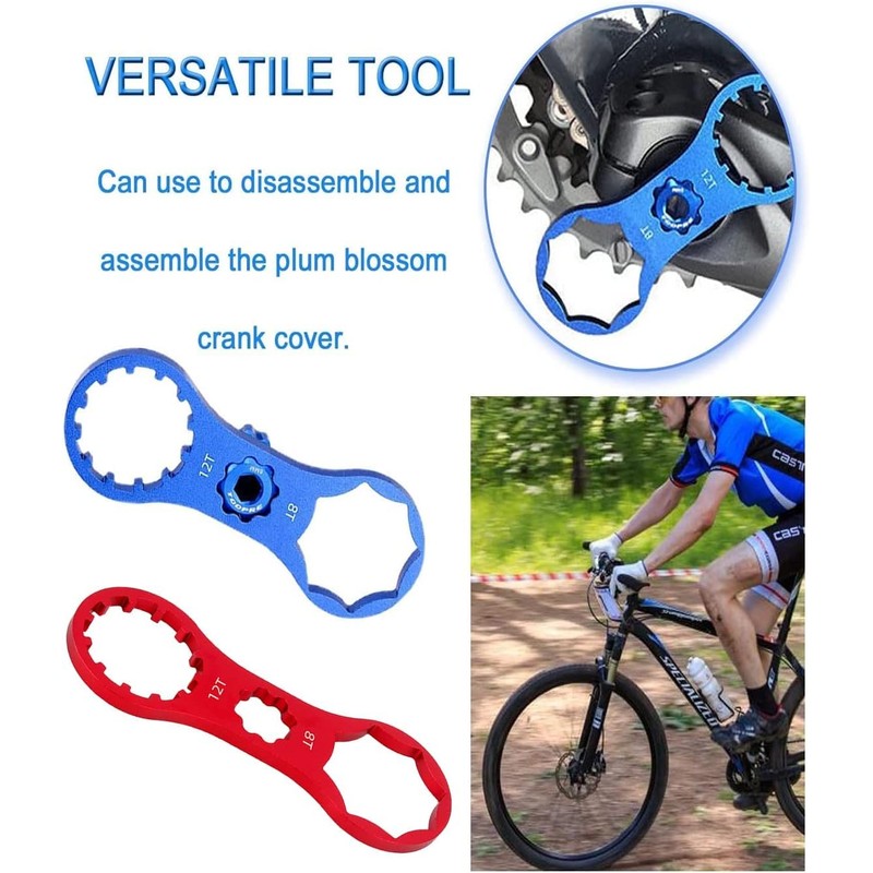 Zodazoqa 2PCS Mountain Bike Fork Shoulder Cap Wrench, Bicycle Front