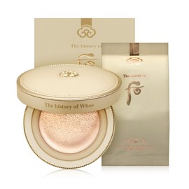 The Whoo Cushion No. 23 Gongjinhyang Mi Luxury Golden Cushion Foundation Pact (Main Product + Refill), 1 Piece / 더후 더후 쿠션 23호 공진향 미 럭셔리 골든 쿠션 파운데이션 팩트 본품+리필, 1개