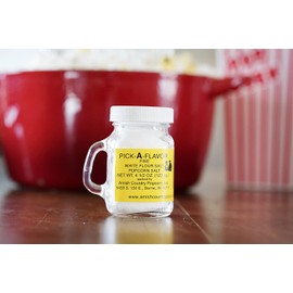 Amish Country Popcorn | Fine White Popcorn Salt - 4.5 Ounce | Old Fashioned with Recipe Guide (4.5 oz Jar)
