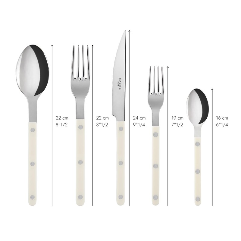 SABRE PARIS - 5-Piece Flatware Set - Bistrot Collection -