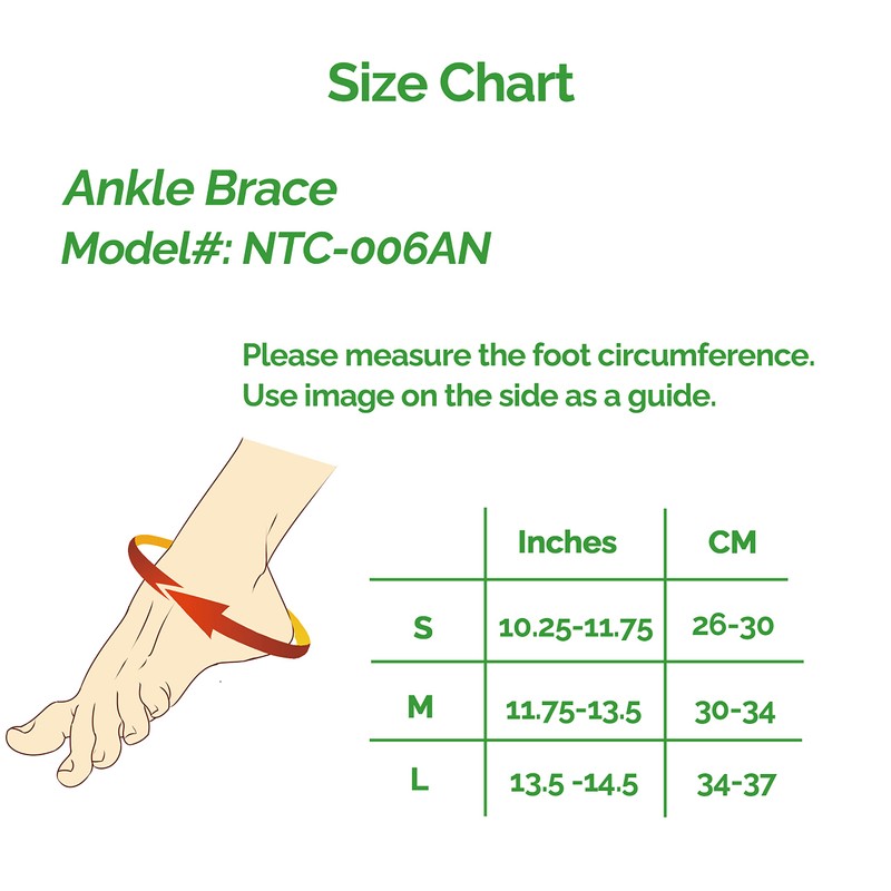 NEOtech Care Ankle Support - Lightweight, Elastic & Breathable Knitted