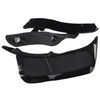 XMMT ABS Black Side Wing Adjustable Windshield Air Deflector for