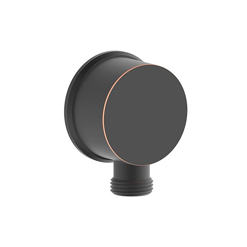 Derengge SA-0045-ORB Round Handheld Shower Wall Supply Elbow, Wall-Mount Hose