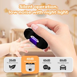 Electric Nail Clipper with 3 Speed Levels, Safe and Convenient Nail Trimmer, USB Rechargeable for Baby, Kids, Adult, Seniors, Caregiver Automatic Nail Clipper