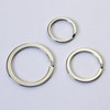 Flat Key Rings Key Chain Metal Split Ring 30pcs (Round