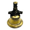 Whydah Pirate Ship Bell, Antique Gold and Black Finish, Elegant
