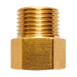 D&DHardware Reducer 1/2 Inch Female Thread to 1/2 Inch Male Thread, Reducing Female to Male Thread, Brass Fittings for Conversion of Pipe Connections