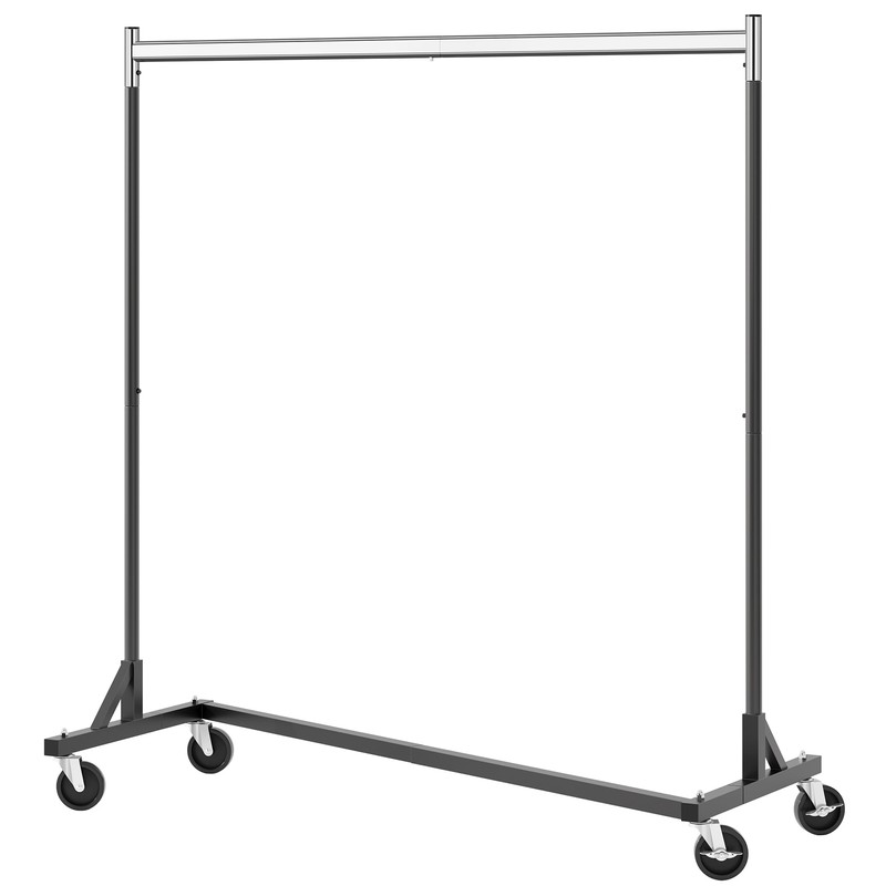 Hoctieon Z Rack, Rolling Clothes Racks with Z-Base, Heavy Duty