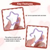 TIXIPEM Star Shaped Snap Clip [6 Pack] - Durable Keychain