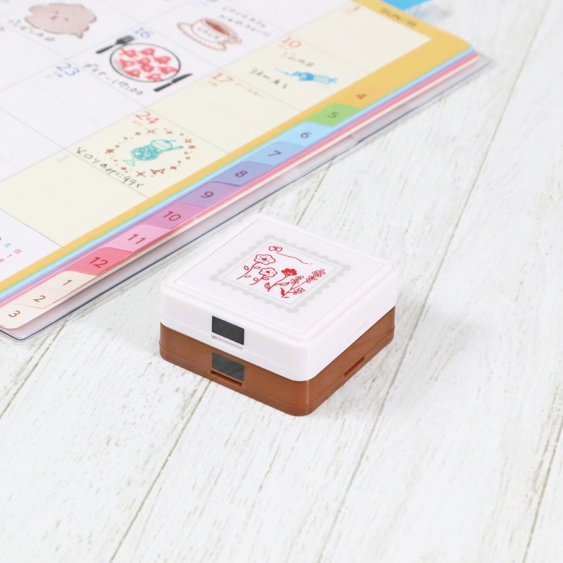 Kutsuwa Stamp Hanko Flower Stamp DE013K
