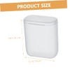 KOMBIUDA 3Pcs Small Plastic Storage Boxes with Lid Organizer for
