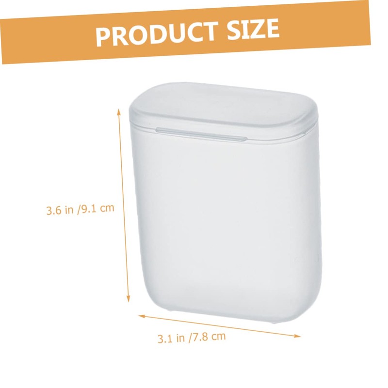 KOMBIUDA 3Pcs Small Plastic Storage Boxes with Lid Organizer for