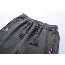 Tansozer Men's Sports Shorts with Zip, Black (black 01)