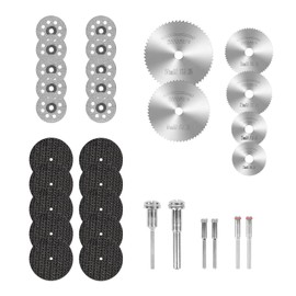32PCS Cutting Discs for Dremel Rotary Tool, Diamond Metal Wood Cutting Wheels With 1/8 Inch Shank for Dremel, Circular Saw Blades, Resin Cutting Discs, Diamond Cutting Wheels