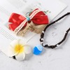 Princess Costume Accessories 3PCS Women Red Hair Bow Necklace Flower