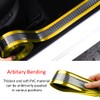 ETOPARS Car Door Sill Protector Strips Carbon Fiber Gold Auto