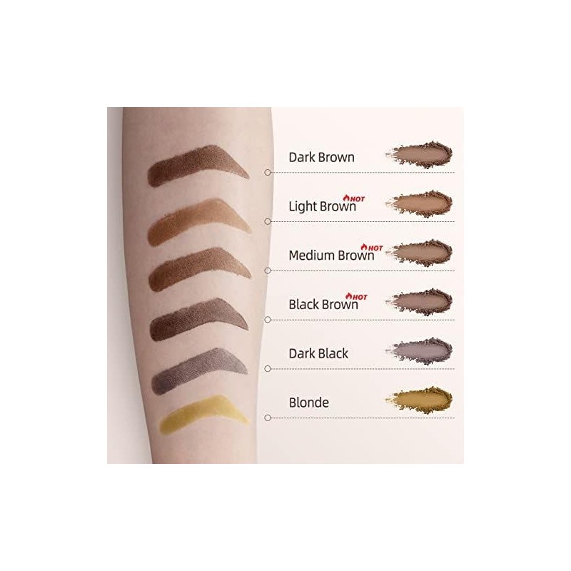 Eye Brow Stamp for Older Women Easy to Use Dark