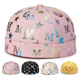 Initlove Mens Brimless Hat Docker Beanie Cap Street Hip Hop Hats Pink