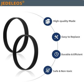 JEDELEOS Replacement Belts for Bissell Model 3832 3836 3837 3839 CleanView Swivel Rewind Pet Vacuum Cleaner (Pack of 2)