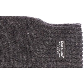 EEM Women's Soft Wool Thinsulate Thermal Lining Half Finger Gloves, charcoal