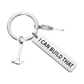CENWA Woodworking Gifts Carpenter Gift I Can Build That Keychain Wood Worker Gift (Build That K)
