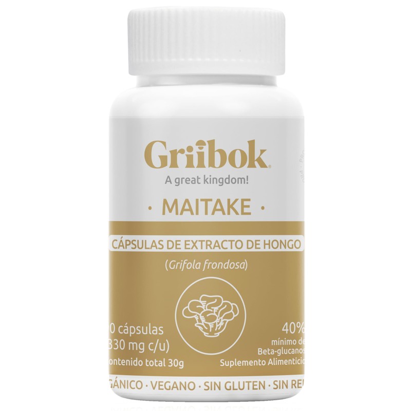 Griibok Hongo Maitake 90 cápusulas de 330 mg cu Orgánico