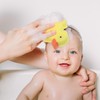 TOYANDONA Pack of 4 Small Yellow Duck Bath Brush Bath