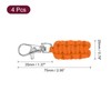 sourcing map 4pcs Paracord Zipper Pulls, Paracord Lanyard Keychain for