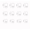 24Pcs Oval False Nails, Nude Pink Gradient Short Acrylic Full