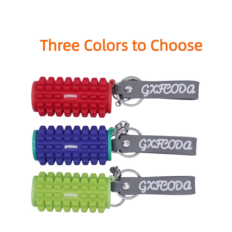 GXFCODA Gym Keychain Foam Roller Design Durable Compact Yoga/Fitness Accessory