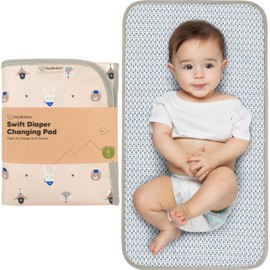 Portable Diaper Changing Pad - Waterproof Foldable Baby Changing Mat - Travel Diaper Change Mat - Lightweight Changing Pads for Baby - Baby Changer - Machine Washable (Wild Patrol)
