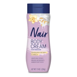 Nair Body Crema Hair Remover, Leche De Avena Y Vainilla