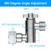 Shower Extension Adapter, 360° Adjustable Swivel Shower Head Angle Adapter，Shower