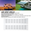2 Pcs Air Vent Ventilation Grille Aluminium Alloy Rectangular Vent