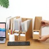 Foldable Desk File Holder Organizer Sturdy Cardboard Magazine Storage Box
