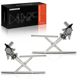 A-Premium Front Driver & Passenger Side Electric Power Window Regulator with Motor Compatible with Honda Pilot 2016-2021, Ridgeline 2017-2021, Passport 2019-2021, 2-PC Set