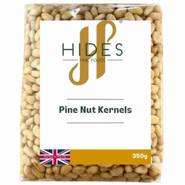 Hides Fine Foods - Pine Nut Kernels 350g - Suitable for Vegetarians - GMO Free - Great for Roasting - Perfect for Pesto - Nut Mix - Snacking - Salads