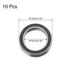sourcing map 10pcs 6700-2RS Deep Groove Ball Bearings, Chrome Steel