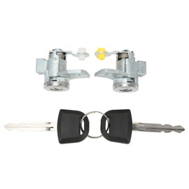 Front Door Lock Cylinder 19121155 Left Right Cylinder Barrel Set with 2 Keys for Colorado LS 2006‑2008